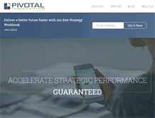 Tablet Screenshot of pivotalinnovation.com
